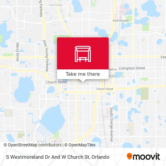 S Westmoreland Dr And W Church St map