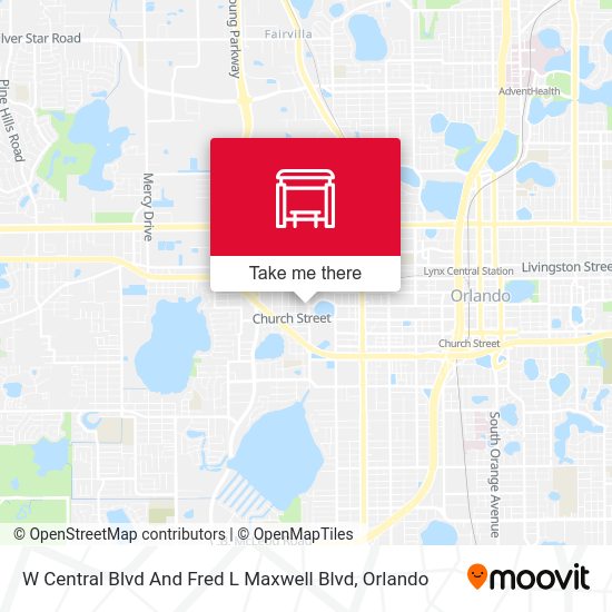 W Centrlal Blvd And Fred L Maxwell Blvd map
