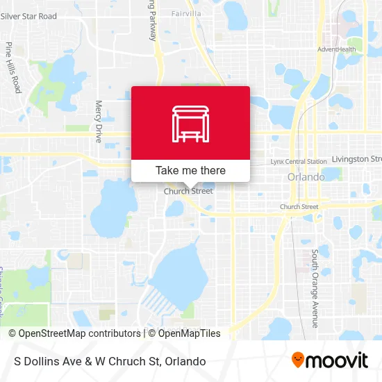 S Dollins Ave & W Chruch St map