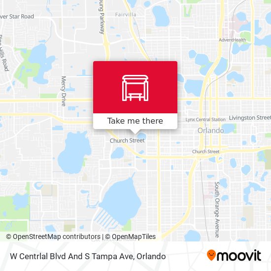 W Centrlal Blvd And S Tampa Ave map