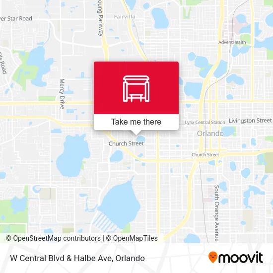 W Central Blvd & Halbe Ave map