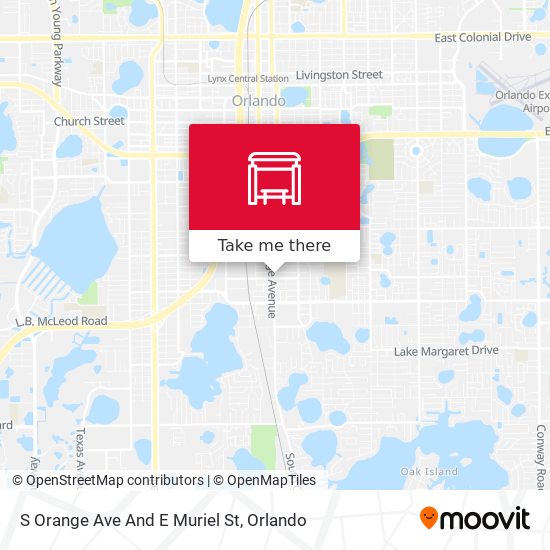 S Orange Ave And E Muriel St map