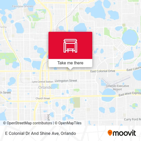 Mapa de E Colonial Dr And Shine Ave