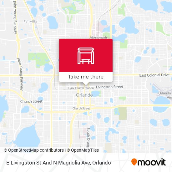 E Livingston St And N Magnolia Ave map