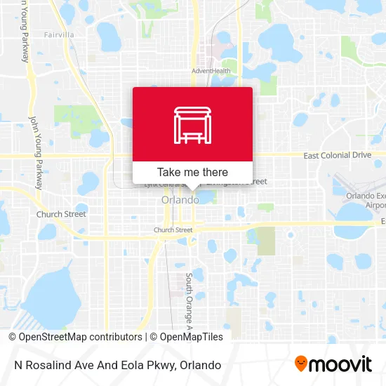 Mapa de N Rosalind Ave And Eola Pkwy