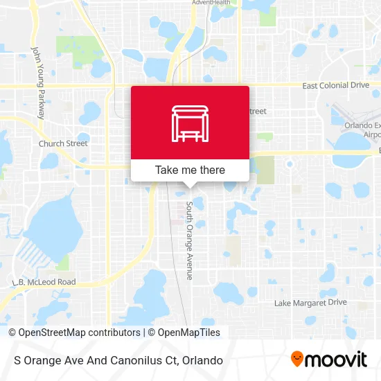 Mapa de S Orange Ave And Canonilus Ct