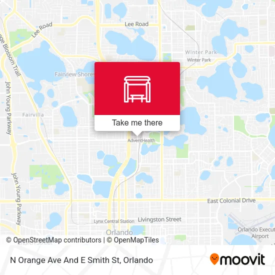 Mapa de N Orange Ave And E Smith St