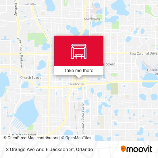 Mapa de S Orange Ave And E Jackson St