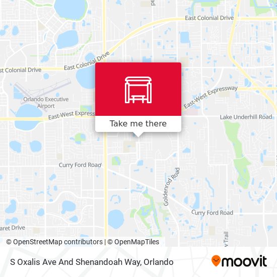 S Oxalis Ave And Shenandoah Way map