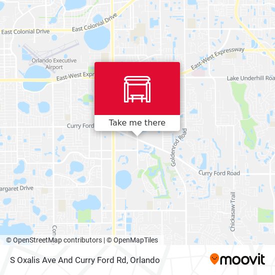 S Oxalis Ave And Curry Ford Rd map