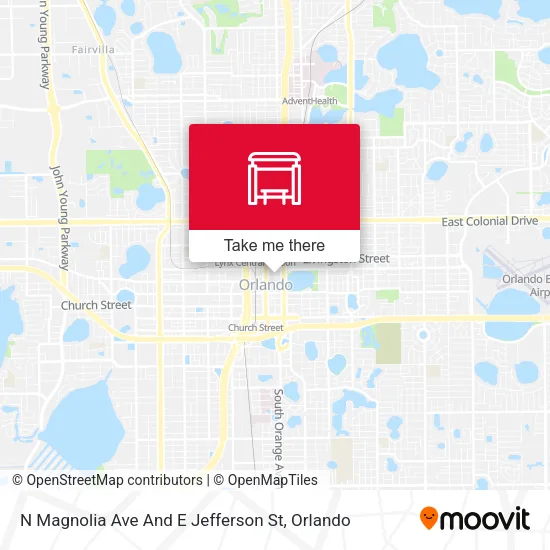 Mapa de N Magnolia Ave And E Jefferson St