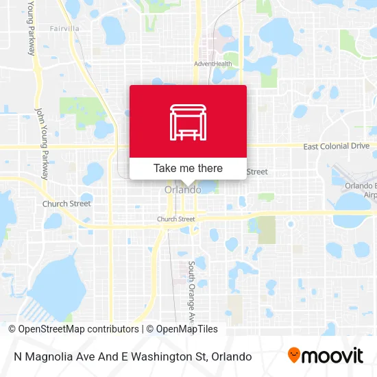 Mapa de N Magnolia Ave And E Washington St