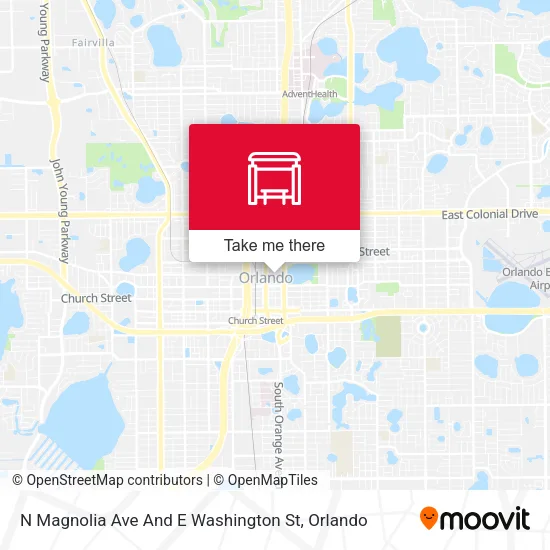 Mapa de N Magnolia Ave And E Washington St