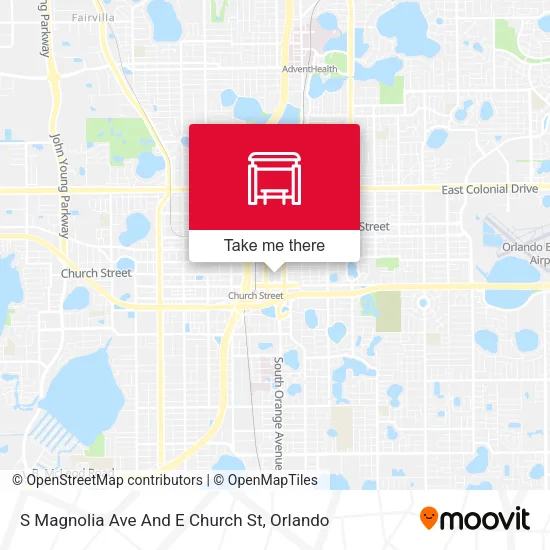 Mapa de S Magnolia Ave And E Church St