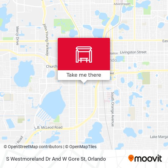 S Westmoreland Dr And W Gore St map