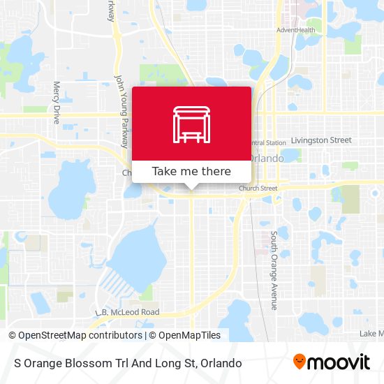 S Orange Blossom Trl And Long St map