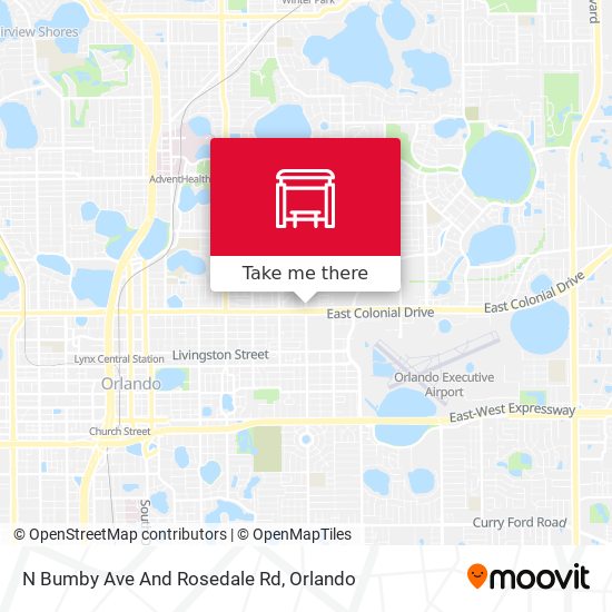 Mapa de N Bumby Ave And Rosedale Rd