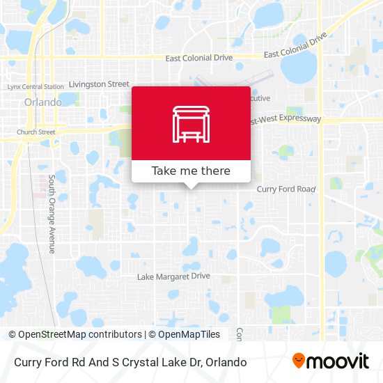 Curry Ford Rd And S Crystal Lake Dr map