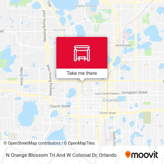 Mapa de N Orange Blossom Trl And W Colonial Dr