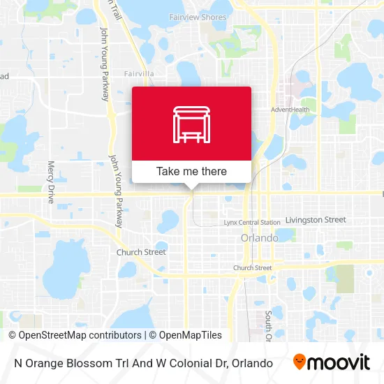 Mapa de N Orange Blossom Trl And W Colonial Dr