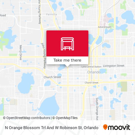 N Orange Blossom Trl And W Robinson St map