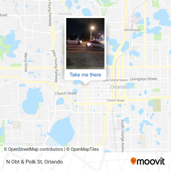 N Obt & Polk St map