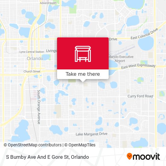S Bumby Ave And E Gore St map