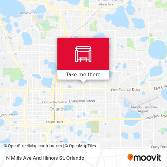N Mills Ave And Illinois St map