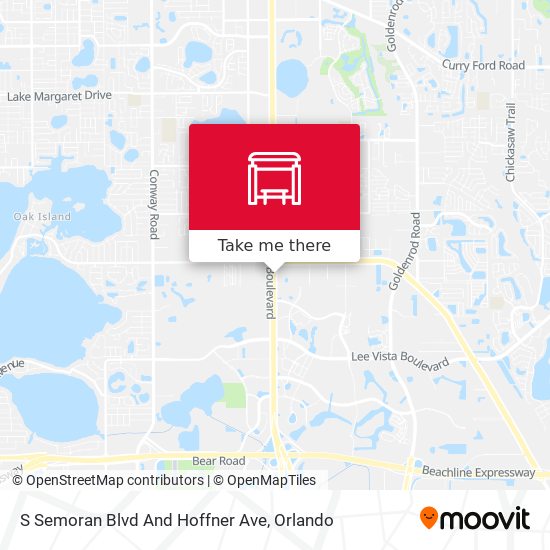 S Semoran Blvd And Hoffner Ave map