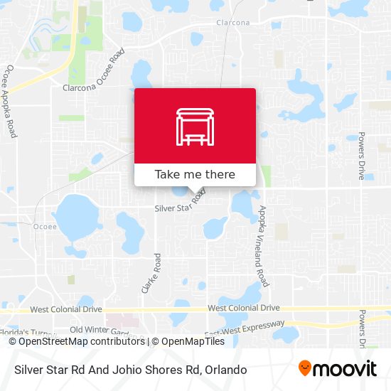 Silver Star Rd And Johio Shores Rd map