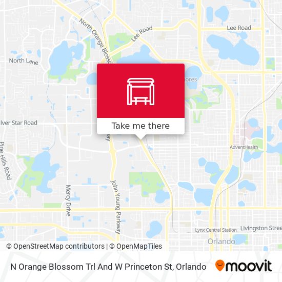 N Orange Blossom Trl And W Princeton St map