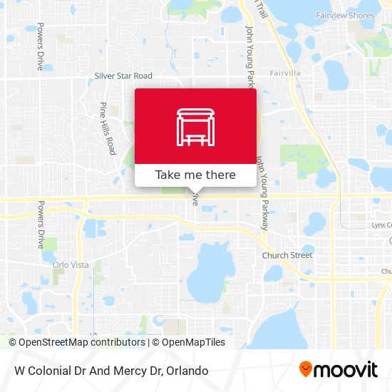 W Colonial Dr And Mercy Dr map