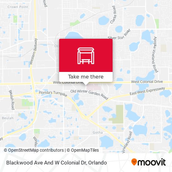 Blackwood Ave And W Colonial Dr map