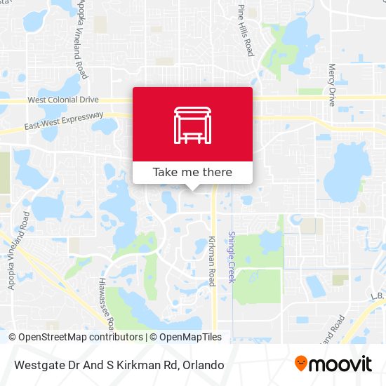 Westgate Dr And S Kirkman Rd map