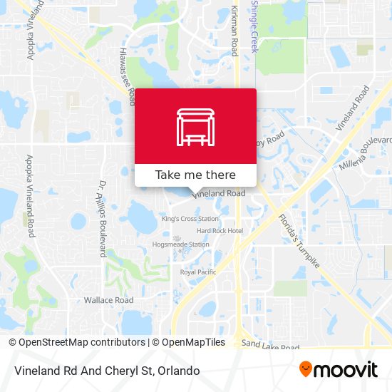 Vineland  Rd And Cheryl  St map