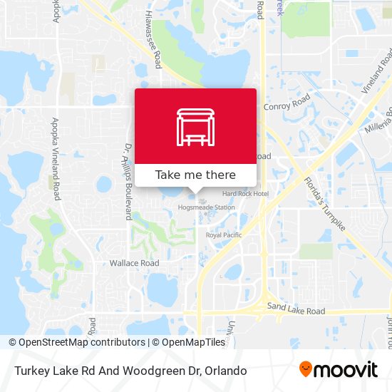 Turkey Lake Rd And Woodgreen Dr map