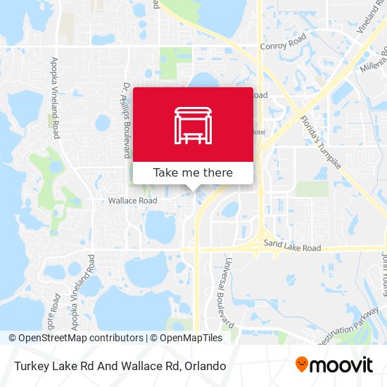 Turkey Lake Rd And Wallace Rd map