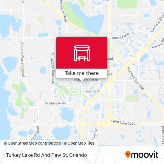 Mapa de Turkey Lake Rd And Paw St