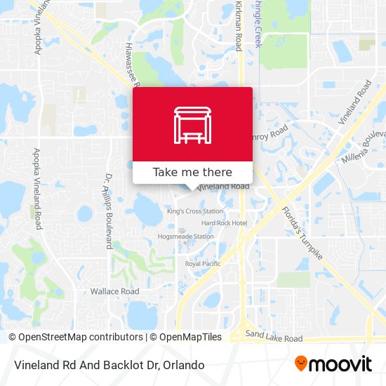 Vineland Rd And Backlot Dr map