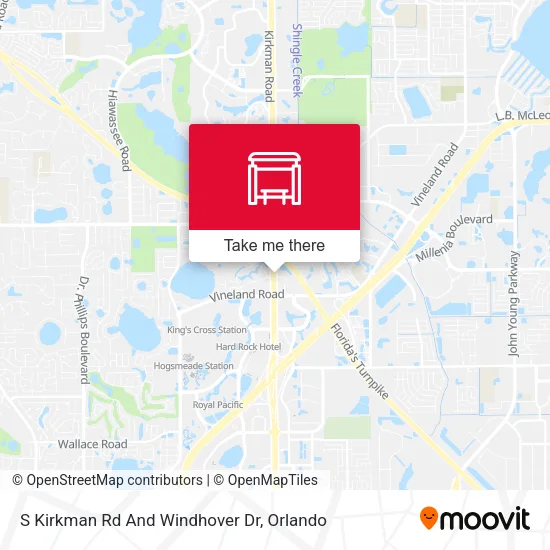 Mapa de S Kirkman Rd And Windhover Dr