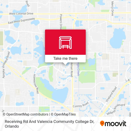 Mapa de Receiving Rd And Valencia Community College Dr