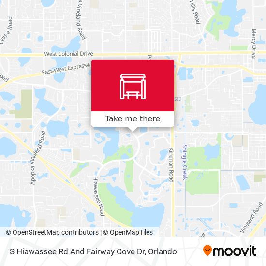 S Hiawassee Rd And Fairway Cove Dr map