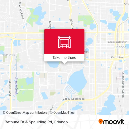 Bethune Dr & Spaulding Rd map