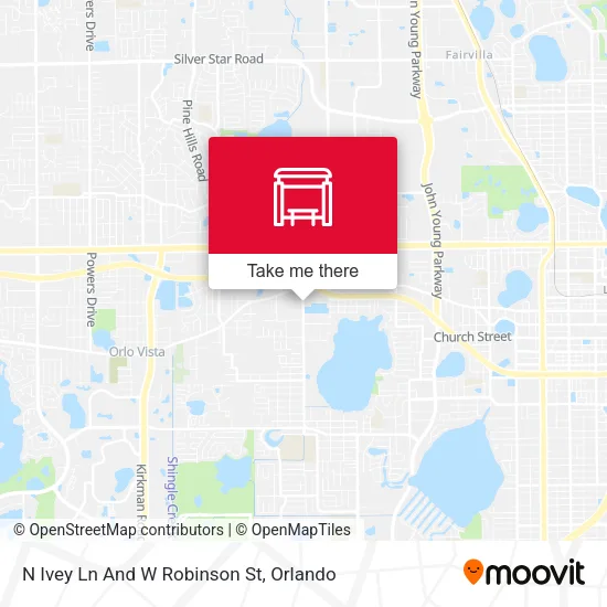 Mapa de N Ivey Ln And W Robinson St