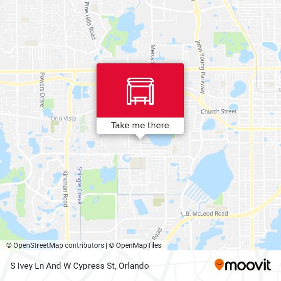 S Ivey Ln And W Cypress St map