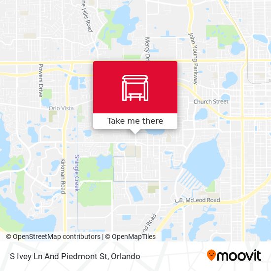 S Ivey Ln And Piedmont St map