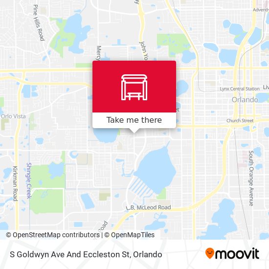 S Goldwyn Ave And Eccleston St map