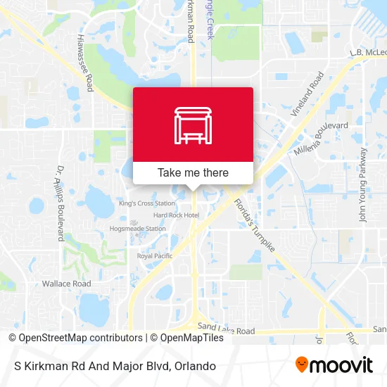 Mapa de S Kirkman Rd And Major Blvd