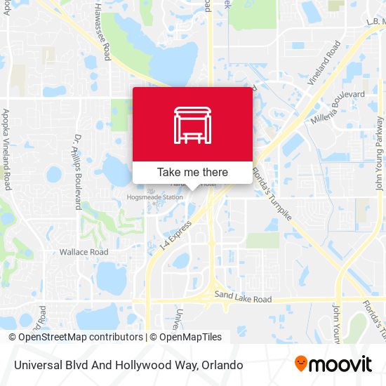 Universal Blvd And Hollywood Way map