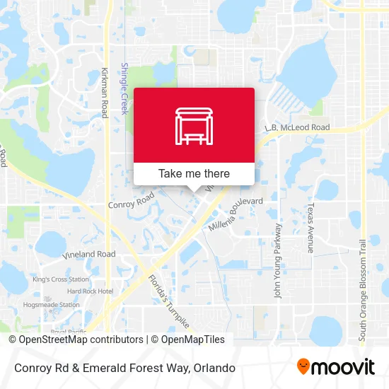 Conroy Rd & Emerald Forest Way map
